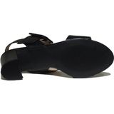 Sandalen - Effen - Leer - Blokhak - Open Toe - Flexibele Zool