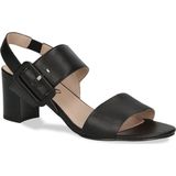 Sandalen - Effen - Leer - Blokhak - Open Toe - Flexibele Zool