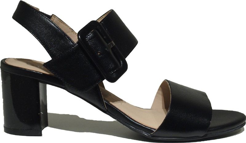 Sandalen - Effen - Leer - Blokhak - Open Toe - Flexibele Zool