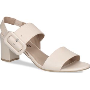 CAPRICE Damessandalen - Cream Perlato - Leer - Met Ergonomisch Voetbed