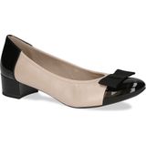 Pumps - Color-Blocking - Leer - Blokhak - Ronde neus