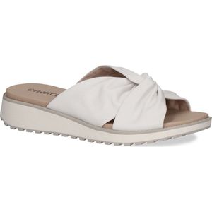 CAPRICE Caprice Dames Plateausandalen - Nappa Wit - Ergonomische Inlegzool