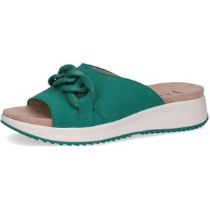CAPRICE Damessandalen - Emerald Suède - Leer - Comfortabel Voetbed