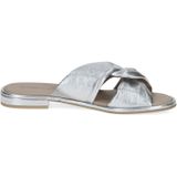 CAPRICE Damessandalen - Zilver - Leer - Comfortabel Voetbed