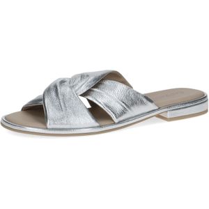 CAPRICE Damessandalen - Zilver - Leer - Comfortabel Voetbed