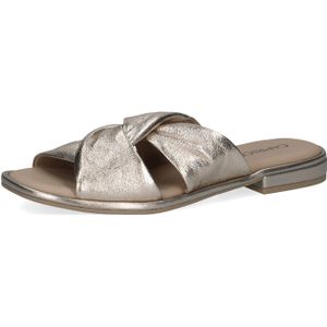 Caprice - Dames Slipper - G-breedte - Zwart - Leer