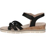 Caprice - Sandaaltje - G-breedte - Zwart - Leer