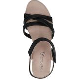 Caprice - Sandaaltje - G-breedte - Zwart - Leer