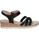 Caprice - Sandaaltje - G-breedte - Zwart - Leer