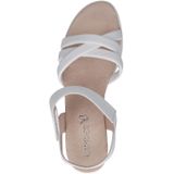 CAPRICE - Sandalen - Wit - Gevoerd - Velcro Sluiting - Sleehak