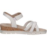 CAPRICE - Sandalen - Wit - Gevoerd - Velcro Sluiting - Sleehak