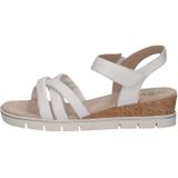 CAPRICE - Sandalen - Wit - Gevoerd - Velcro Sluiting - Sleehak