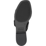 Caprice - Dames Slipper - Zwart - Leer/Textiel - G-breedte