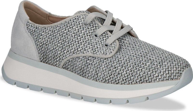 Caprice - Sneakers - Zwart - Leer/Textiel/Synthetisch