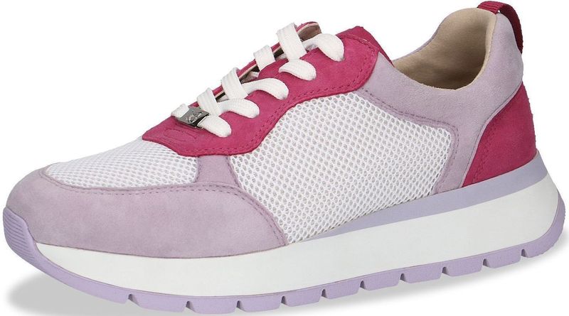 Caprice - Sneaker - Wit - Leer en Textiel - G-breedte