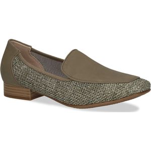 Caprice - Damesinstapper - Zwart - Leer en Textiel - G-Wijdte