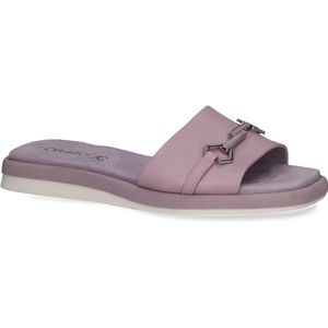 Caprice - Dames Slipper - G-breedte - Leren Bovenwerk - Karrèe-neus