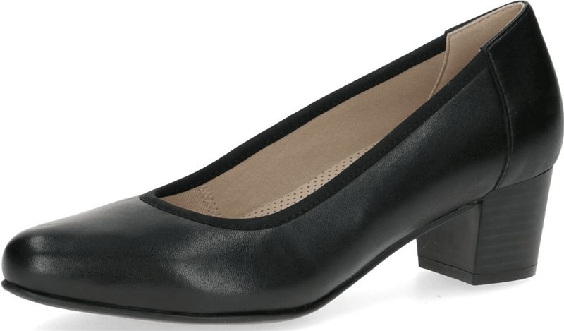 Caprice - 9-22308-42 - Dames Pumps - Zwart - Leer - H-breedte