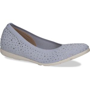Caprice 9-22107-42 Ballerina's voor dames, Lt Blue Knit, 37 EU