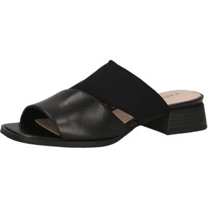 CAPRICE - 9-27208 Damessandalen - Zwart - Leer/Textiel