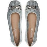 CAPRICE Caprice Dames 9-22503-42 ballerina's voor dames, Lt Blue Comb