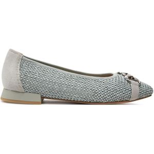 Caprice - 9-22503 Ballerina - Blauw - Leer/Textiel - G-breedte