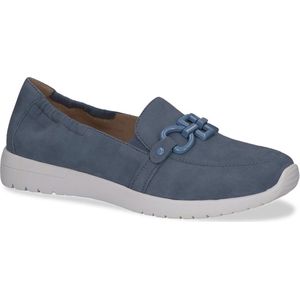 CAPRICE Caprice Dames 9-24708-42 mocassinzool voor dames, Blauw suède.