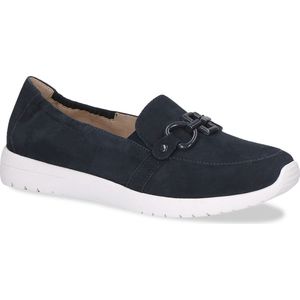 Caprice Suède Instappers Donkerblauw