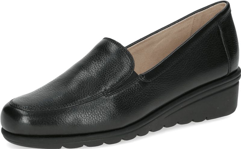 CAPRICE Dames Slippers - Black Nappa - Leer - Sleehak