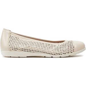 CAPRICE - 9-22151-42 Ballerina's - Perlato-crème - Hoogwaardige Afwerking