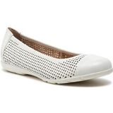Caprice - 9-22151-42-160 Ballerina's - Wit - Leer