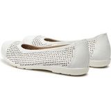 Caprice - 9-22151-42-160 Ballerina's - Wit - Leer