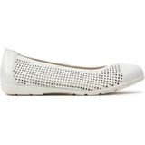 Caprice - 9-22151-42-160 Ballerina's - Wit - Leer