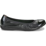 Caprice - 9-22152-019 - Ballerina - Zwart - Leer - G-breedte