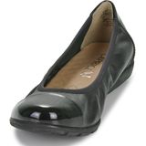 Caprice - 9-22152-019 - Ballerina - Zwart - Leer - G-breedte