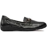 Caprice - Loafers - Zwart - Leer