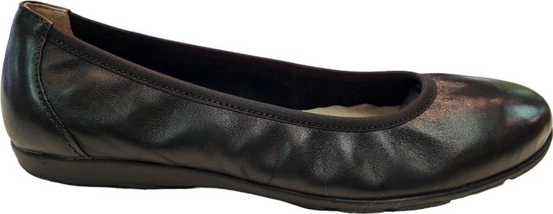 Caprice - 9-22150-42-022 - Ballerina's - Zwart - Leer