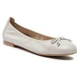 Caprice - 9-22108-136 - Dames Ballerina - Zwart - Leer - G-breedte