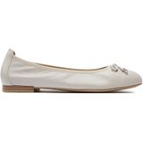 Caprice - 9-22108-136 - Dames Ballerina - Zwart - Leer - G-breedte