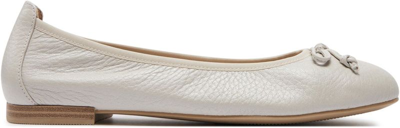 Caprice - 9-22108-136 - Dames Ballerina - Zwart - Leer - G-breedte