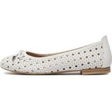 Caprice - 9-22109-102 - Ballerina - Zwart - Leer - G-breedte