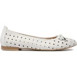 Caprice - 9-22109-102 - Ballerina - Zwart - Leer - G-breedte