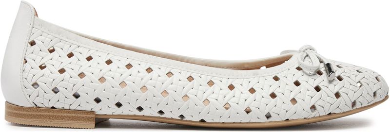 Caprice - 9-22109-102 - Ballerina - Zwart - Leer - G-breedte