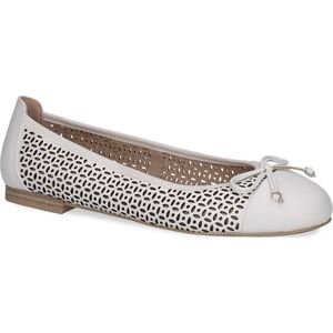 Caprice - 9-22185-102 - Ballerina - Zwart - Leer - G-breedte