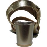 Sandalen - Effen - Leer - Blokhak - Open Toe - Glanzend