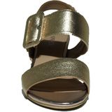 Sandalen - Effen - Leer - Blokhak - Open Toe - Glanzend