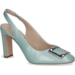 Caprice - Sling Pumps - Zwart - Leer - Met Blokhak