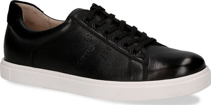 Caprice - Sneaker - Zwart - Leer - G-breedte