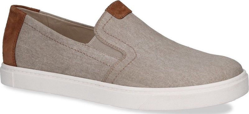 CAPRICE Platte Herenschoenen - Lt Grey Comb - Materiaal: Leer - Breedte G