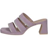 Merk - Muiltjes - Effen - Leer - Gevoerd - Blokhak